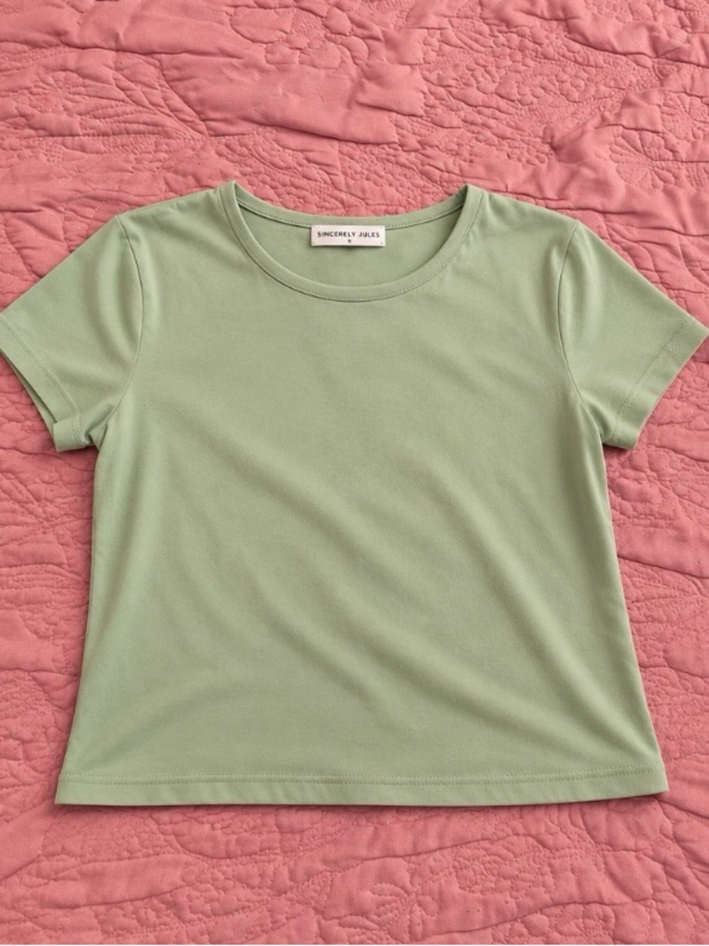 Sincerely Jules Mint Green Short Sleeve Tee
